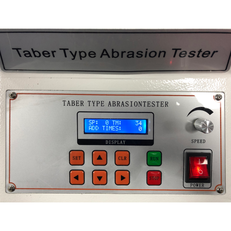 Taber Abrasion Tester Control Panel